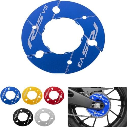 Motorcycle Rear Sprocket Cover Aluminum Rear Wheel Transmission Pulley Gear Decoration for Yamaha YZF R15 V3 2017-2019
