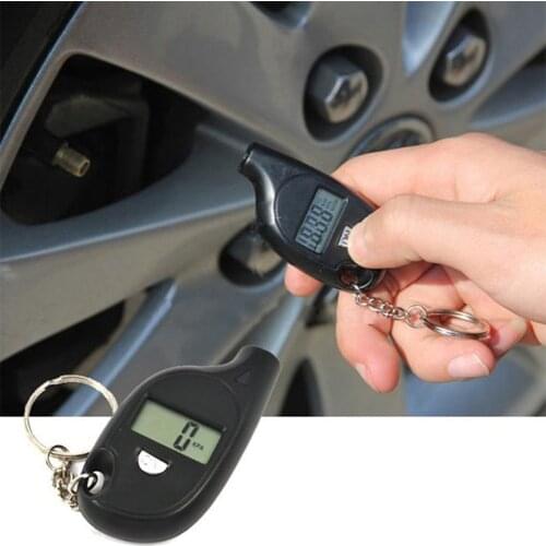 Mini Portable Keychain Tire Tyre Wheel Air Pressure Gauge Tester Digital LCD 2-150 PSI Procession Tool Tire Pressure Monitor