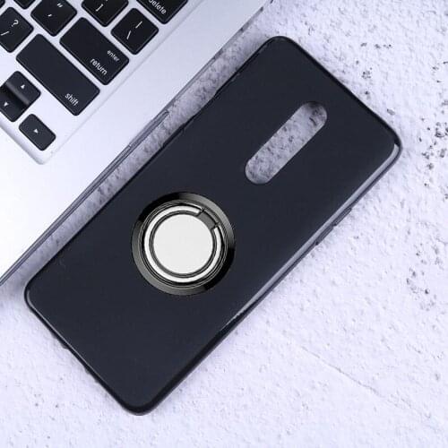 For OnePlus 7 Pro Back Ring Holder Bracket Phone Case Cover Phone TPU Soft Silicone Cases for OnePlus 7 Pro 6.67"