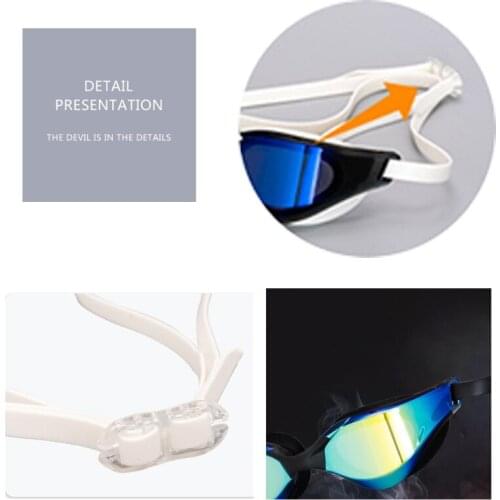 Swimming Goggles Waterproof Clear Vision Swim Glasses Anti Fog UV Protection No Leak Silicone Frame and Strap Men Women