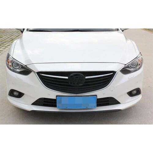 2pcs ABS Auto Car Front Grille Grill Trim Cover Strip Car-styling Fit for Mazda 6 M6 Atenza 2014 2015 Car-covers