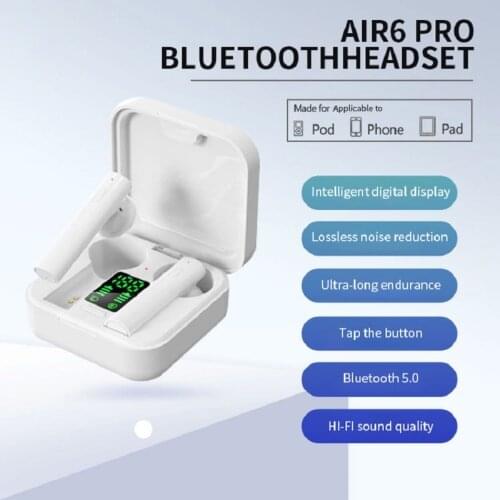 Popular A6pro Bluetooth Headset Wireless Binaural Mini Headset TWS Bluetooth Half-Ear Headset