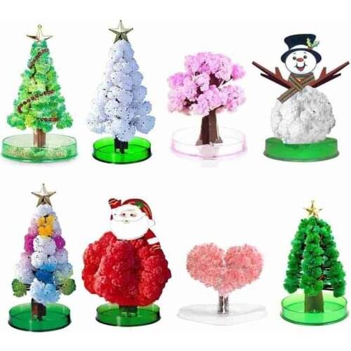 Multicolor Growing Paper Tree Toy Magical Grow Christmas Trees Funny Educational Kids Science Toys For Children