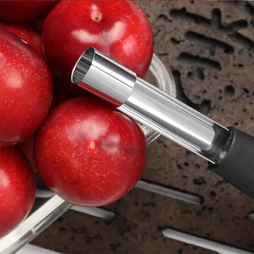Steel Apple Corer Fruit Seed Core Remover Easy Core Vegetable Slicer Pear Kitchen Fruit Knife Safety Gadgets Cutter D3K6