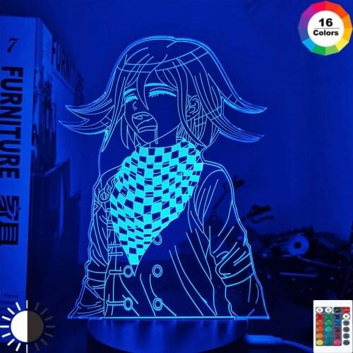 Led Night Light Lamp Danganronpa Kokichi Oma for Bedroom Decoration Kids Gift Danganronpa Acrylic 3d Lamp Kokichi Oma