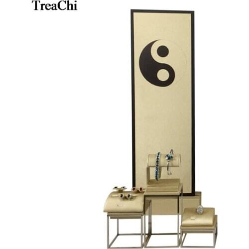 Tai Chi Design Jewelry Display Rack Stand Stainless Steel Jewelry Earring Display Necklace Showcase Jewelry Display Rack Holder