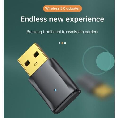 USB Bluetooth Dongle Adapter 5.0 Bluetooth Music Audio Receiver Transmitter for PC Speaker Mouse Laptop