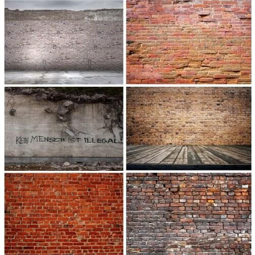 Vinyl Custom Photography Backdrops Props Vintage Brick Wall Baby Portrait Photo Studio Background 21801ZTM-02