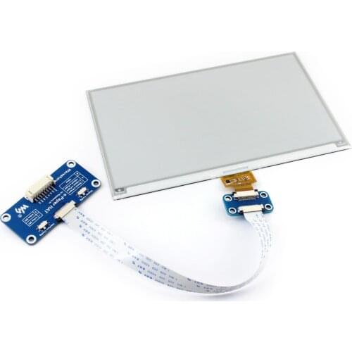 7.5inch E-Ink Display HAT,For Raspberry Pi,800×480,SPI Interface,ideal choice for applications shelf label,instrument etc