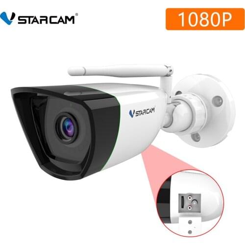 Vstarcam 2MP 1080P AI Humanoid Smoke Sound Detection Water-proof IP Bullet Camera Intercom Home Security Baby Monitor