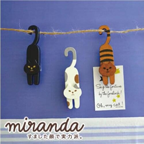 1set Japanese household goods zakka groceries foreign trade animal clip wholesale cat supplies Japan