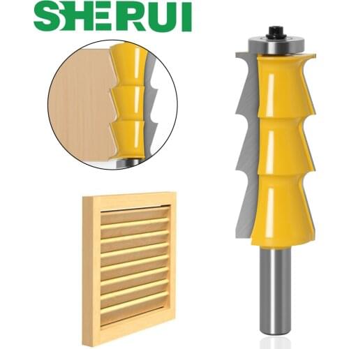 1pc Louver Shutter Style Router Bit - 1/2" 12mm Shank door knife Woodworking cutter Tenon Cutter for Woodworking Tools