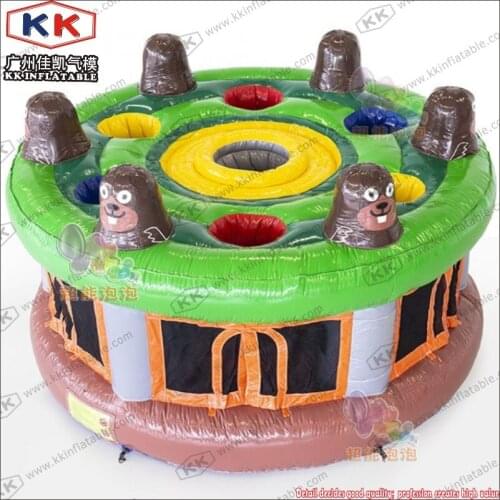2018 IAAPA popular Inflatable Whack A Mole sport game, commercial poke a mole