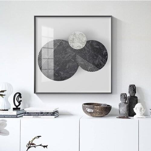 Abstract Simple Dream Circle pattern Canvas Painting Poster and Print Modern Wall Art Pictures For Living Room Bedroom home deco