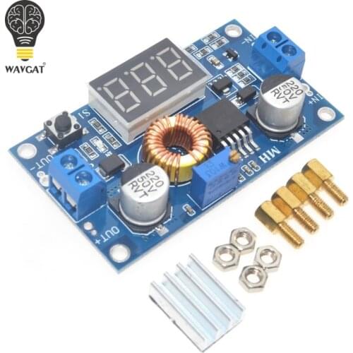 WAVGAT 5A 75W XL4015 DC-DC Converter Adjustable Step-Down Module 4.0-38V to 1.25V-36V DIY Adjustable Power Supply