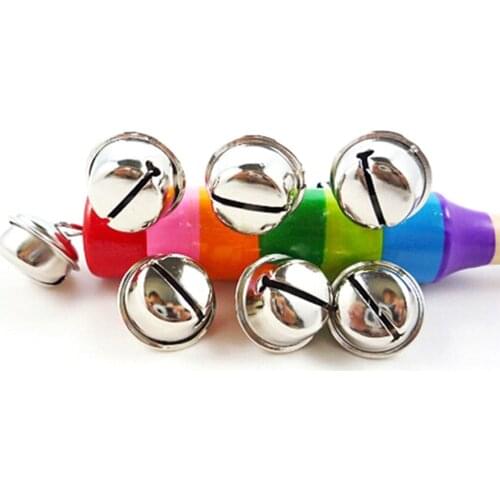 Baby Musical Toys Handbell Wooden Hand Rattle Toy Infant Music Instruments Ages 6 Months & Up Training Listening Toy