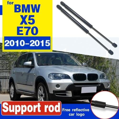For BMW X5 E70 2008-2013 2Pcs Auto Car Front Engine Bonnet Gas Struts Bars Damper Hood Lift Support Shock Support Gas Spring