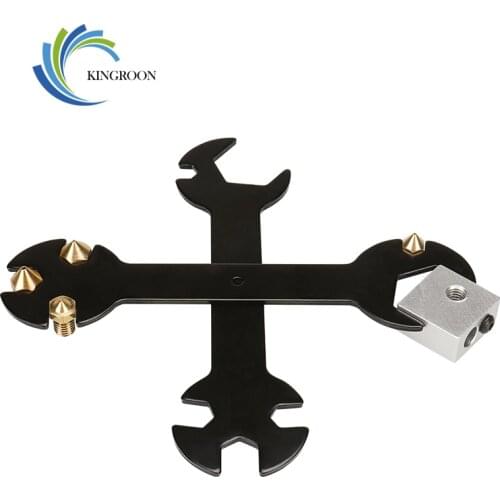 KingRoon 5 in 1 Nozzle Spanner CNC engraving machine Wrench Steel Spanner Wrench Flat For E3D MK8 nozzles 3D printer parts