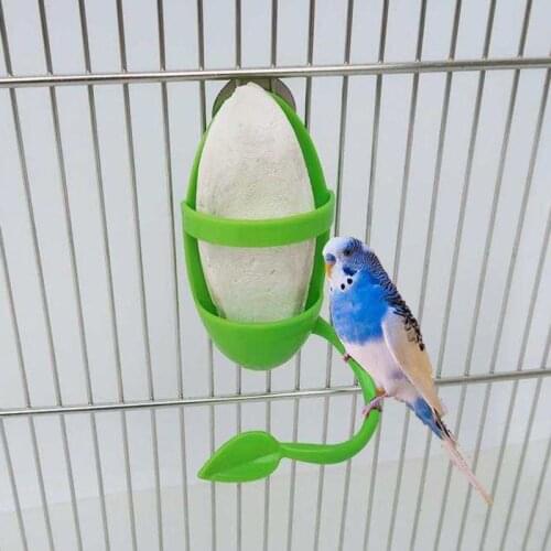Parrot Feeder with Standing Rack Fruit Vegetable Holder Plastic Hanging Food Container Cage Accessories Pet Bird Supplies