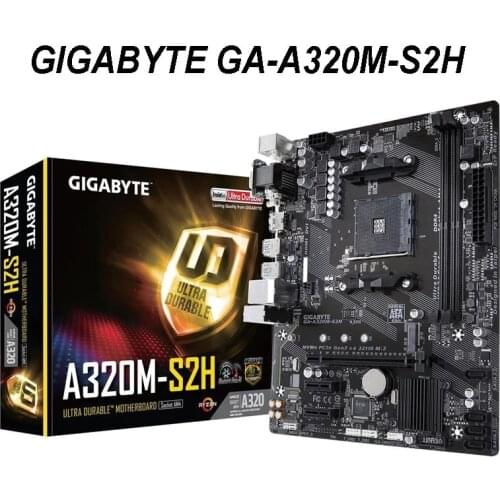 For Gigabyte GA A320M S2H AMD A320 Micro ATX DDR4 M.2 USB3.1 STAT3.0 SSD 32G support R9 desktop CPU Socket AM4 Motherboard New