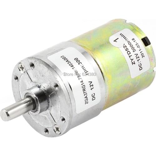 DC 12V 5000 RPM Speed Reduce Gearbox Geared Motor 6mm Diameter Shaft 2 Terminals Discount