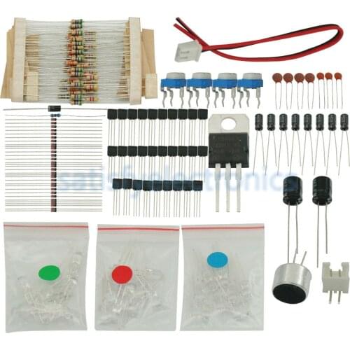 DIY Kits RGB Voice Control Indicator Level 3 Sections 10 Point LED Module Red Blue Green Electronic Production Kit Board