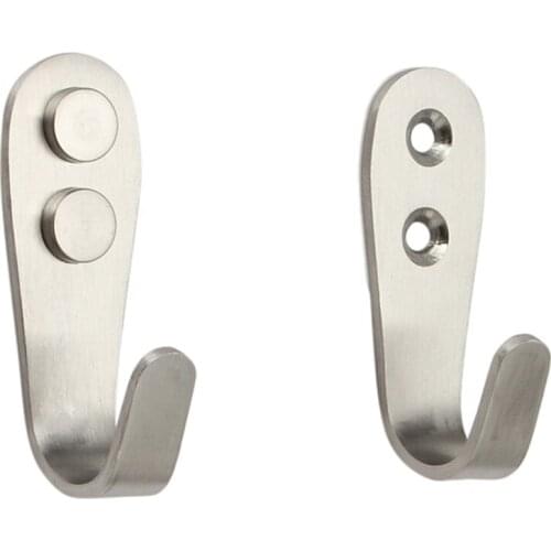 Kitchen Cabinet Clothes Wall Hangers Organizer Holds House Storage Tools Stainless Steel Door Hook Hot Sale