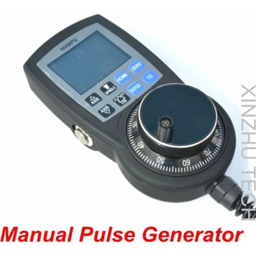 NVMPG CNC 6 Axis MPG Mach3 Manual Pulse Generator With Handwheel & LCD Full Serial Communication Protocol RJ45