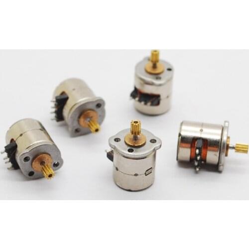 Wholesales 30Pcs 3-5v Dc 2 Phase 4 Wire Dia 8mm Dc Stepper Motor Micro Stepping Motor for Digital Products Camera Size 8*9.5mm