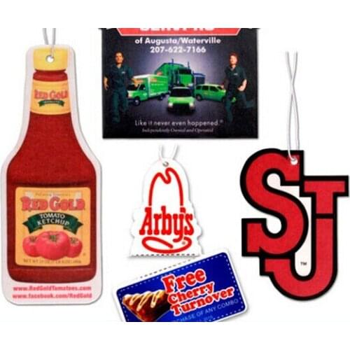 Merry Christmas series,promotion custom brand advertising paper hanging car aroma