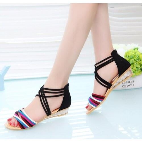 Fashion Narrow Band Women Sandals Flat Heel Back Strap Summer Shoes Gladiator Casual Sandal Sandals for Women Woman Shoes
