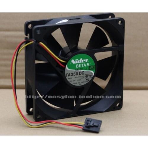 Nidec M34709-57 DC 12V 0.50A 3-Wire 90x90x25mm Server Cooling Fan