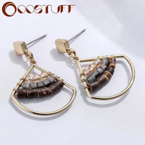 Vintage Statement Drop Earrings with Beads 2021 Costume Jewelry for Women Hanging Pendiente Modern Jewelry Accessories Wholesale