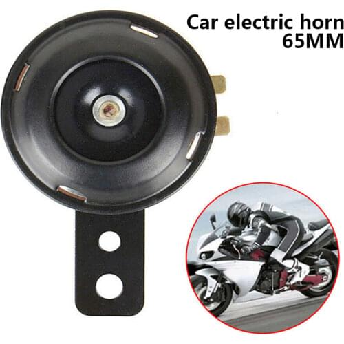 Vehemo Motorcycle Horn 105dB 65mm Signal Car Horn Scooter Motorbike Car Electric Horn Dirt Bike Actual
