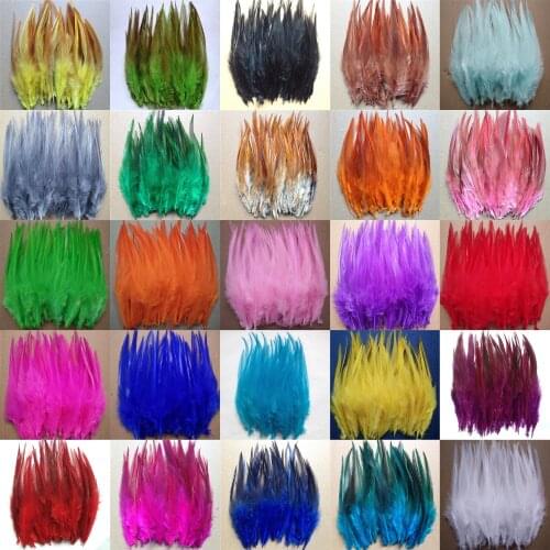 100 pcs 4-6 inch/10-15cm Chicken Rooster Cock Feather For Clothing Jewelry Making Decoration Pheasant Plume
