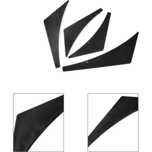 4Pcs Car Front Bumper Lip Splitter Trim Universal Side Wing Spoiler Protector