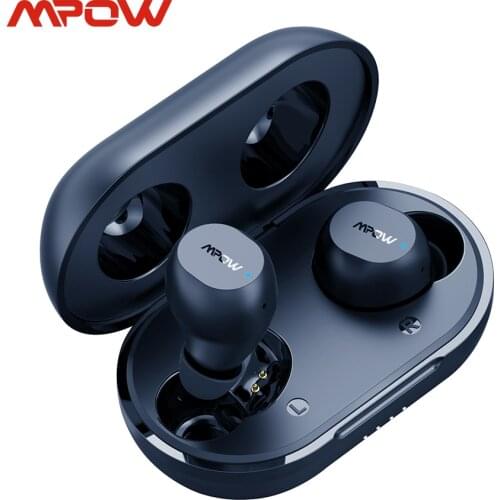 Mpow M12 True Wireless Earbuds Bluetooth 5.0 TWS Earphones with Deep Bass 25H Playtime IPX8 Waterproof for Sports Grm Workout