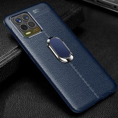 For OPPO Realme 8 Pro Q3 case Realme C21 V13 V11 V15 Realme 7 5G Pro Q2 C3 Protect Slim Finger Ring Soft cover For Realme GT