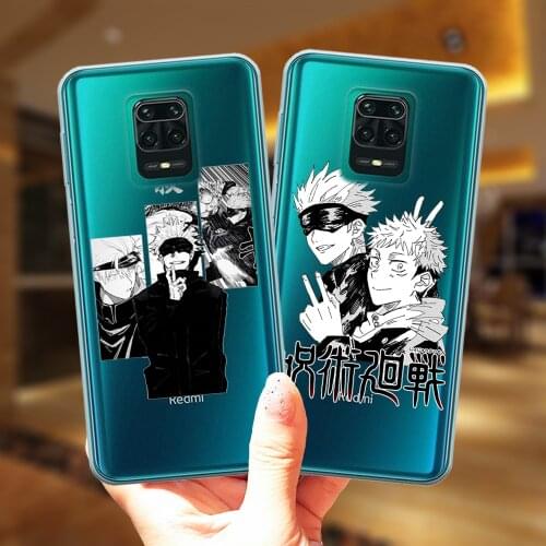 Jujutsu Kaisen Anime Phone Case For Xiaomi Mi 10T Note 10 Lite Ultra Poco X3 NFC Redmi Note 9S 7 8 9 Pro 8T 9C Silicone Cover