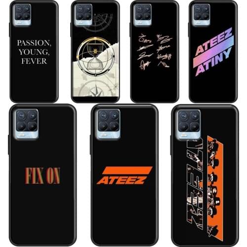 KPOP ATEEZ Logo Case For OnePlus 9R 8T Nord 7 8 9 Pro Cover For Realme 8 Pro 7i GT Neo C3 C21 6 7 Q3 Pro
