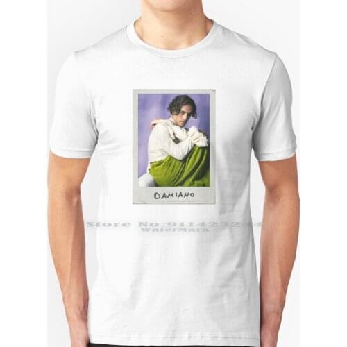 Maneskin-Damiano David I T Shirt 100% Pure Cotton Maneskin M?neskin Ethan Torchio Damiano David De Angelis Thomas Raggi Torna A