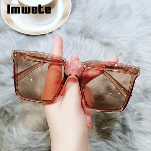 Imwete Square Mens Sunglasses Vintage Oversized Womens eyepieces Sun Glasses Shades 2021 Luxury Designer UV400 Outdoors
