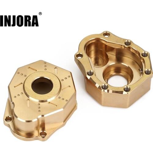 INJORA Outer Portal Drive Housing Brass Heavy Counterweight for 1/10 RC Crawler Traxxas TRX-4 TRX-6 8251 Upgrade Parts