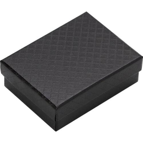 24pcs Jewelry Box 7*9*3cm Jewelry Sets Display Box Multi Colors Ring Box Necklace Packaging Earrings Gift Box Black Sponge