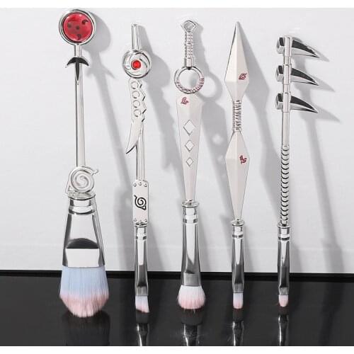 Cosplay Anime Makeup Brushes Set Sharingan Symbal Powder Foundation Blush Blending Eye Shadow Lip Cosmetic Make up Brushes