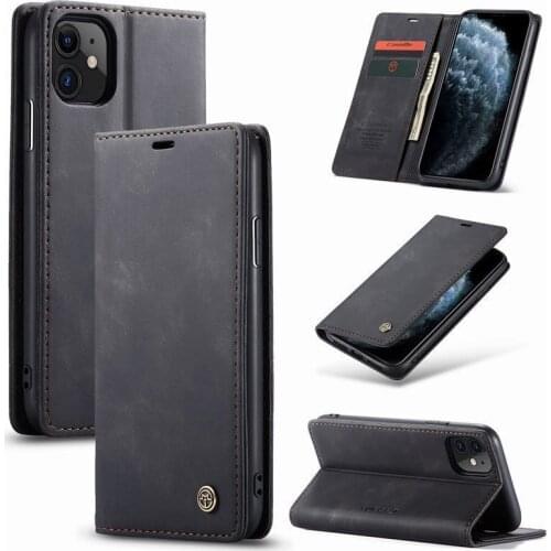 Leather Case For Iphone 11 Pro MAX Flip Cover Multifunctional Luxury Magnetic Bumper Wallet Phone Bag For Iphone 11 11pro Coque