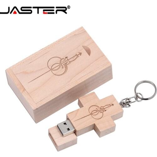 JASTER( free logo) creative wooden cross Christian usb 2.0 flash drive 4GB 8GB 16GB 32GB 64GB pen drive memory stick