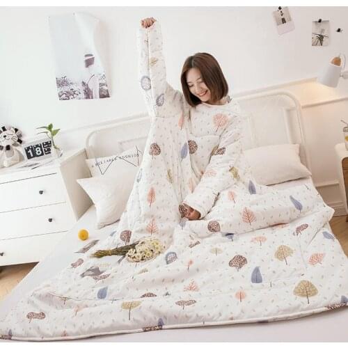 Child Favorite Winter Lazy Quilt with Sleeves Family Blanket Cape Cloak Blanket Dormitory Mantle Covered Blanket Christmas Gifts