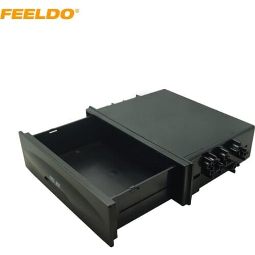 1DIN Size Car Stereo Dashboard Installation Mounting Refitting Trim Fascia Spacer Pocket Cassette Drawer Storage Box #AM1574