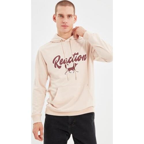 Trendyol Men 'S Regular Fit Hooded Sweatshirt TMNAW22SW0153
